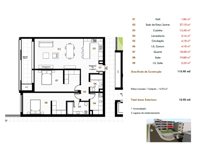 Apartamento T2 para Venda em Estreito de Camara de Lobos Foto 21