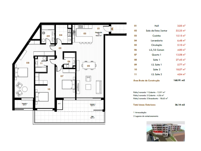 Apartamento T3 para Venda em Estreito de Camara de Lobos Foto 23