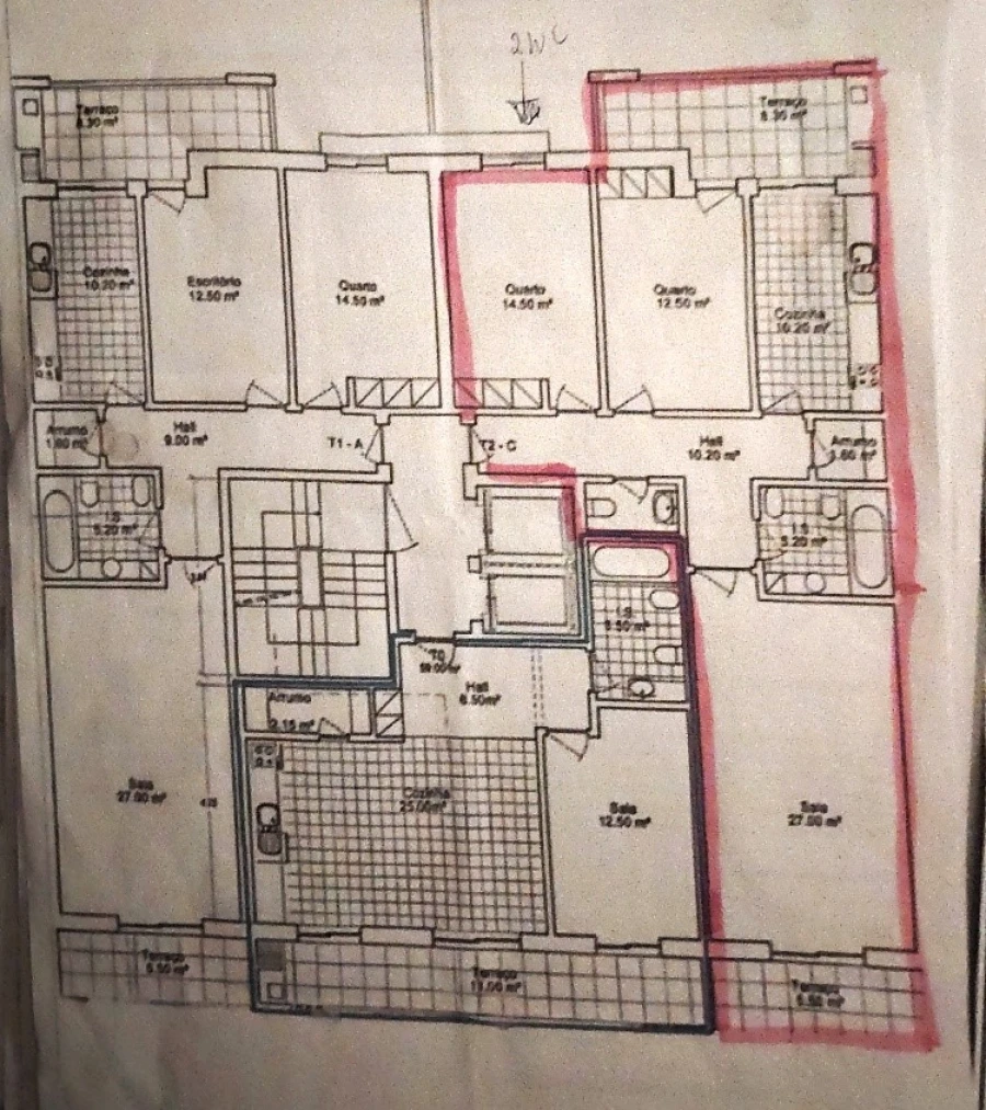 Apartamento T2 para Venda em Armação de Pera Planta 1