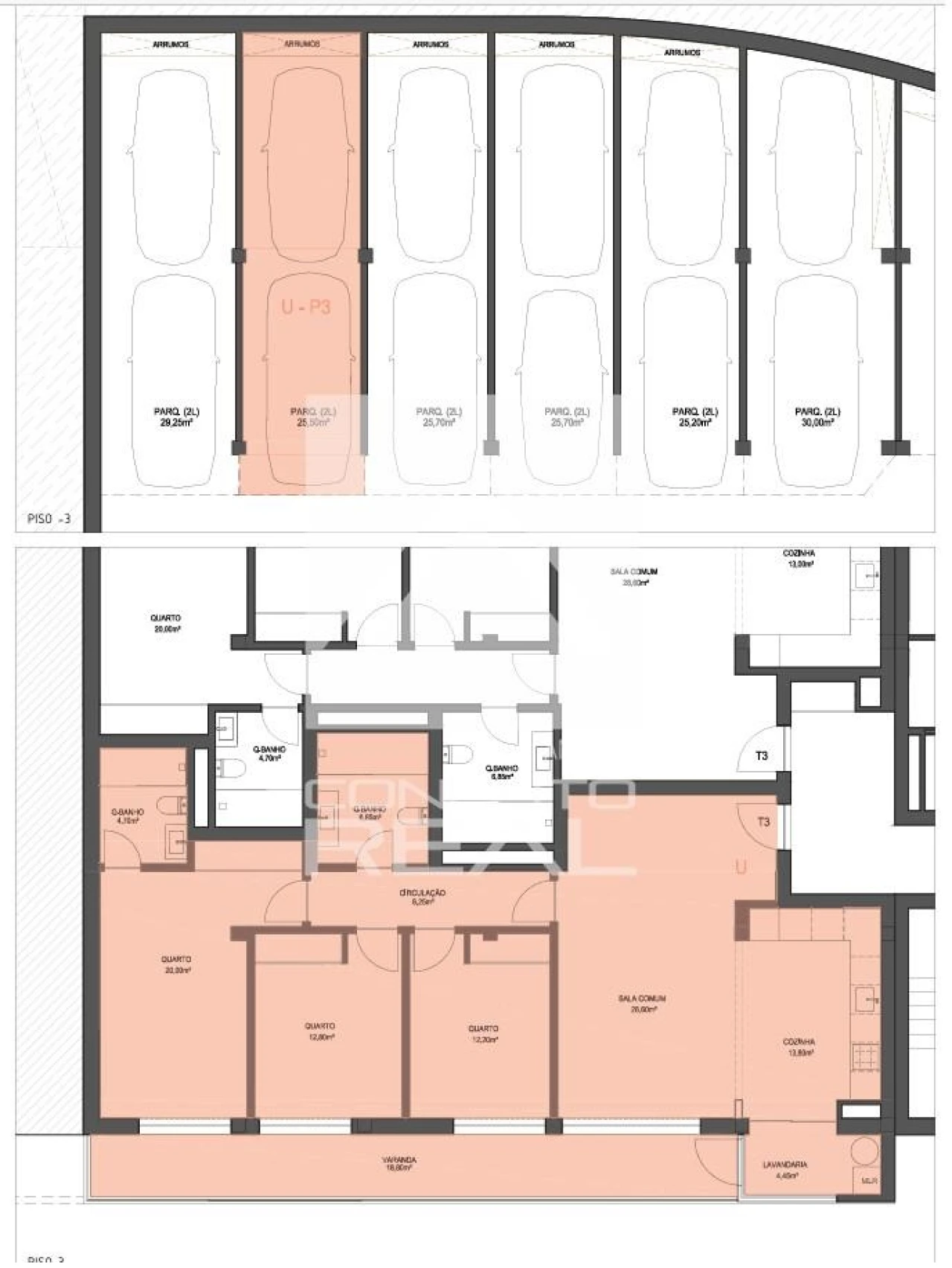 Apartamento T3 para Venda em Lordelo Foto 3