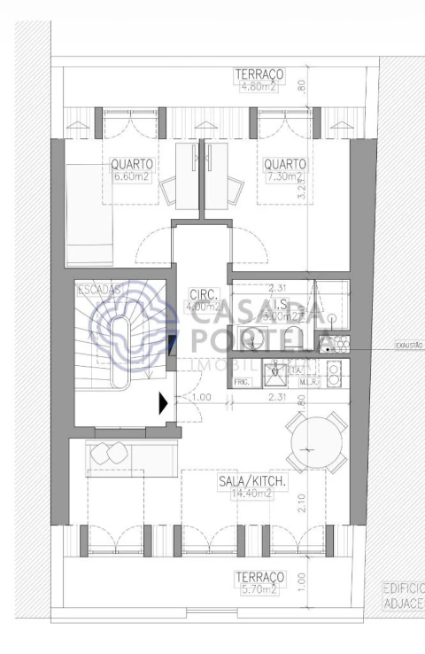 Apartamento T2 para Venda em São Vicente