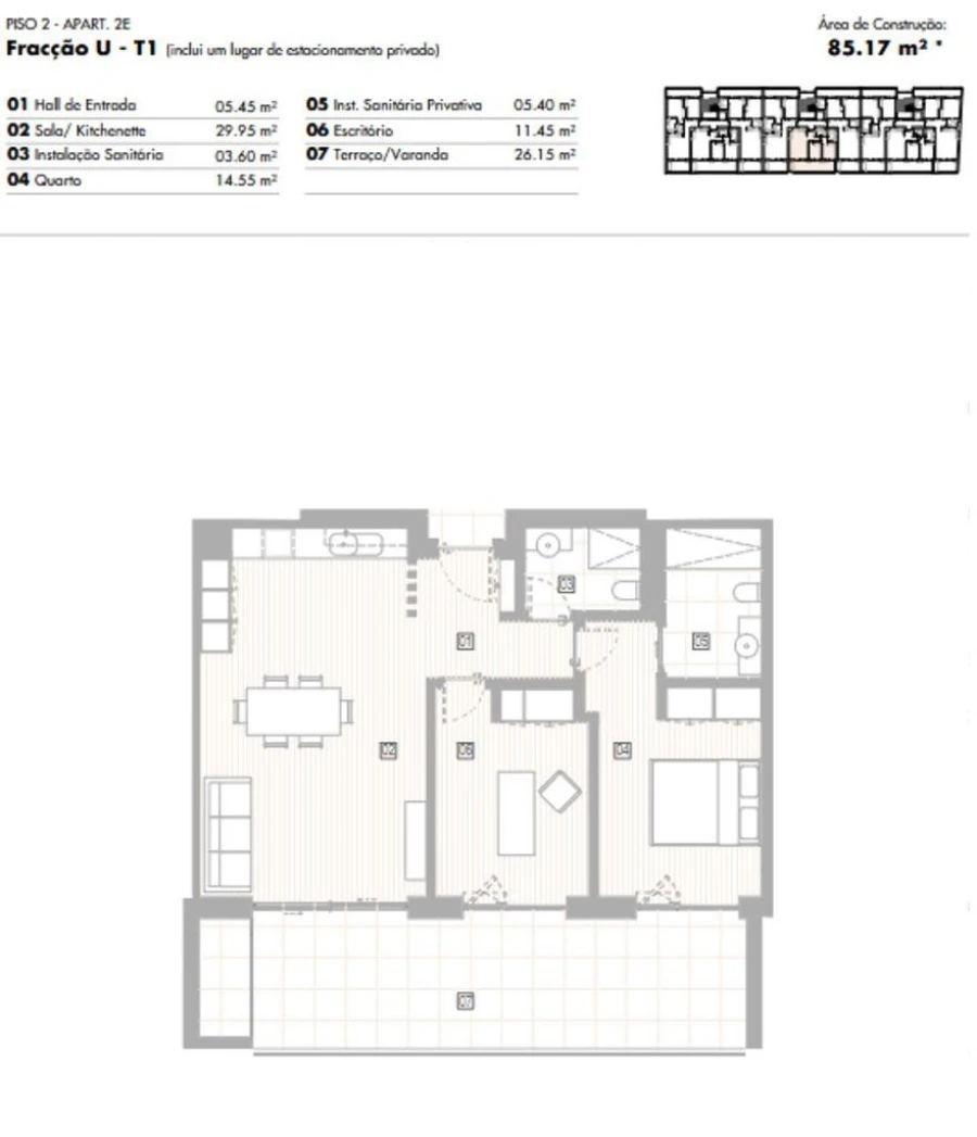 Apartamento T1 para Venda em Lagos (São Sebastião e Santa Maria) Foto 12