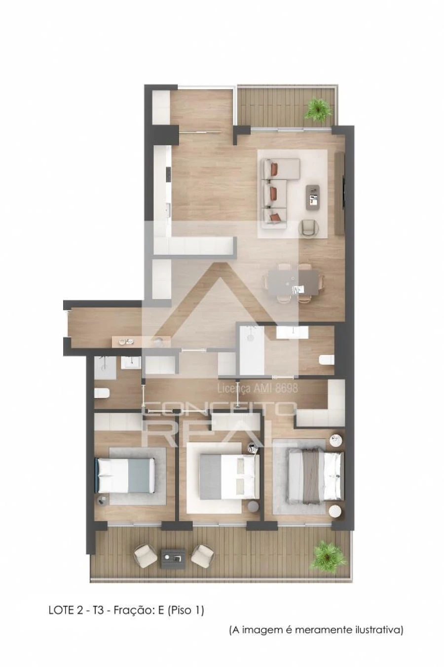 Apartamento T3 para Venda em Lordelo Foto 4