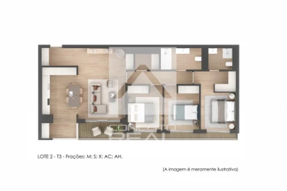 Apartamento T3 para Venda em Lordelo