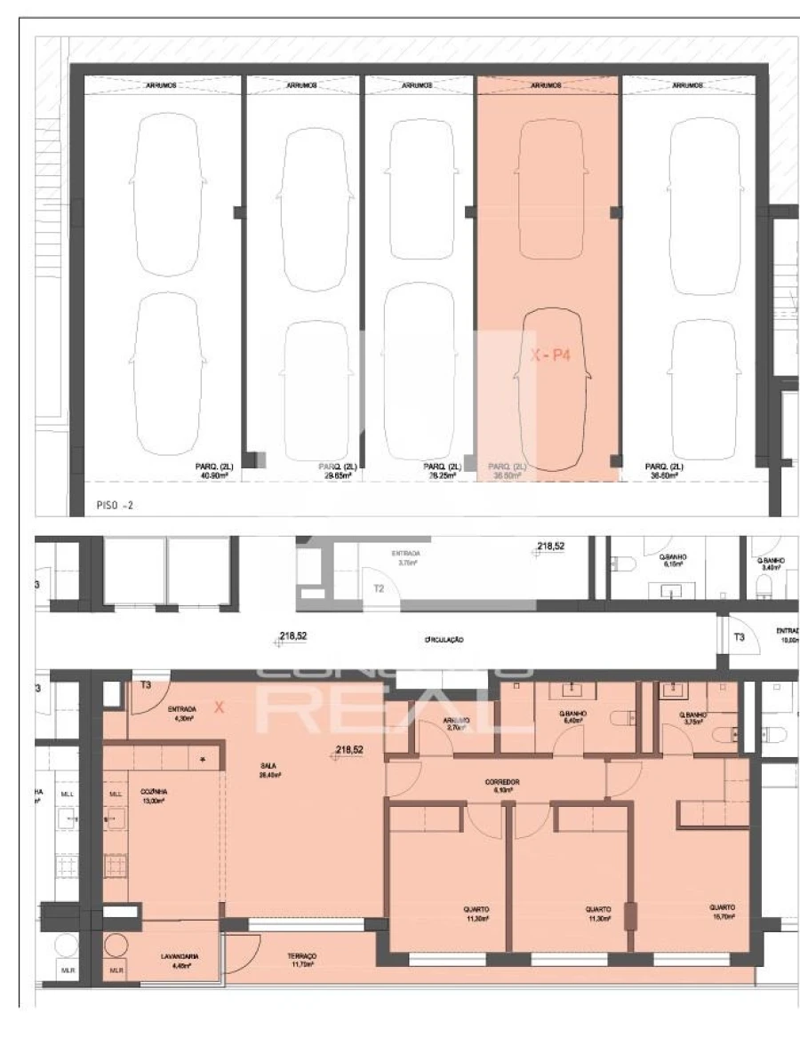 Apartamento T3 para Venda em Lordelo Foto 3