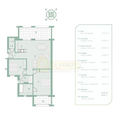 Apartamento T2 para Venda em Quarteira