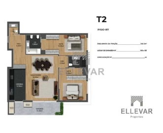 Apartamento T2 para Venda em São Martinho