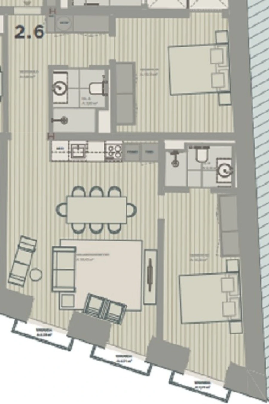 Apartamento T2 para Venda em Estrela Planta 1