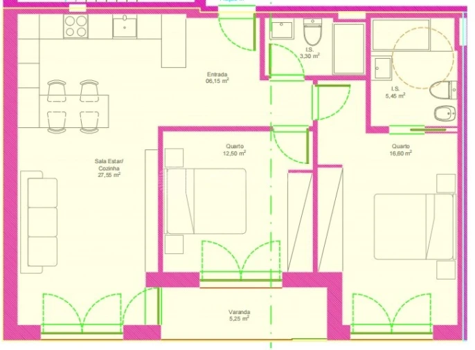 Apartamento T2 para Venda em Covilhã e Canhoso Foto 6