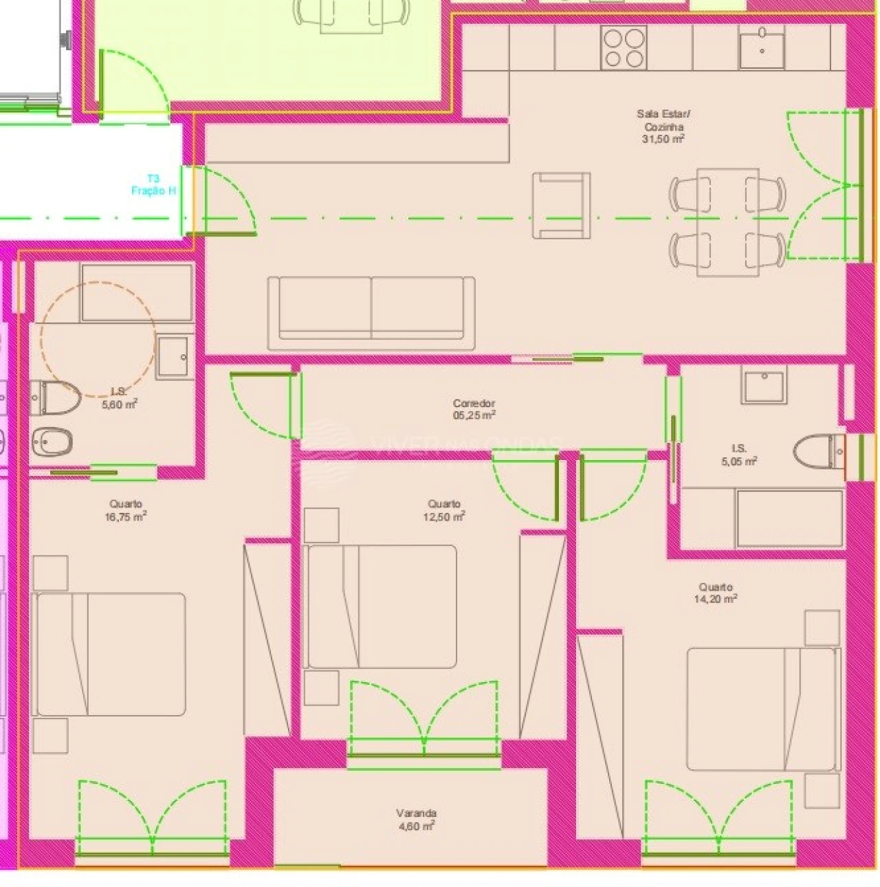 Apartamento T3 para Venda em Covilhã e Canhoso Foto 6