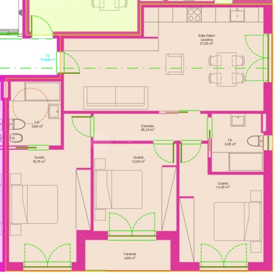 Apartamento T3 para Venda em Covilhã e Canhoso Foto 6
