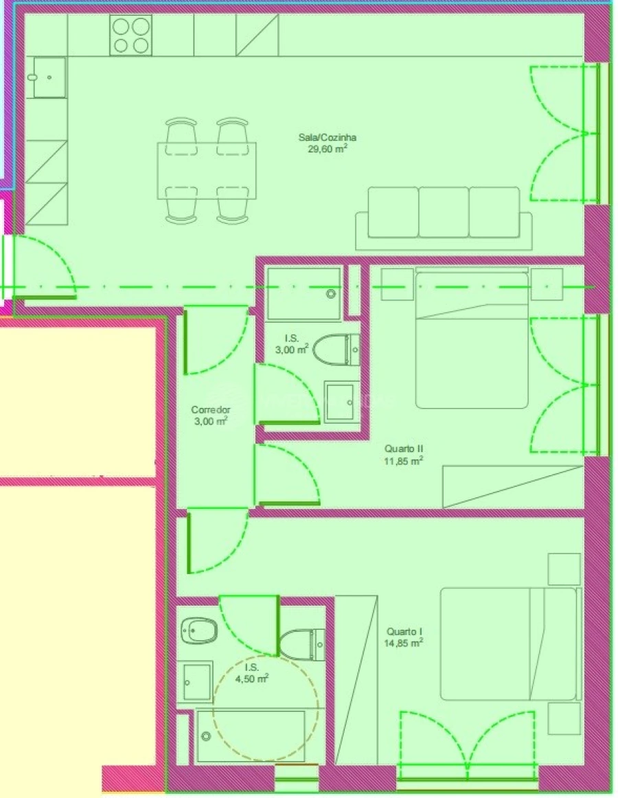 Apartamento T2 para Venda em Covilhã e Canhoso Foto 6
