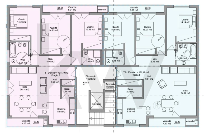 Apartamento T3 para Venda em Ramalhal Foto 29