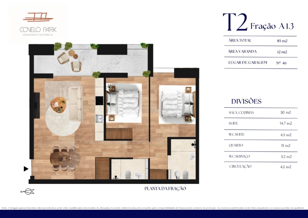 Apartamento T2 para Venda em Paranhos Foto 28
