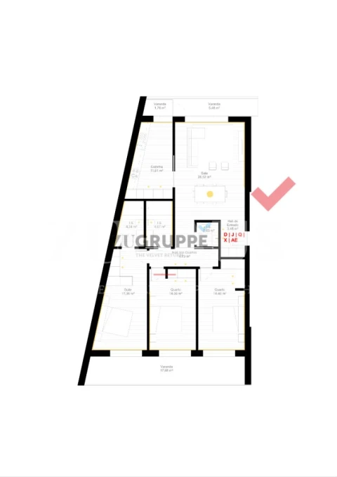 Apartamento T3 para Venda em Glória e Vera Cruz