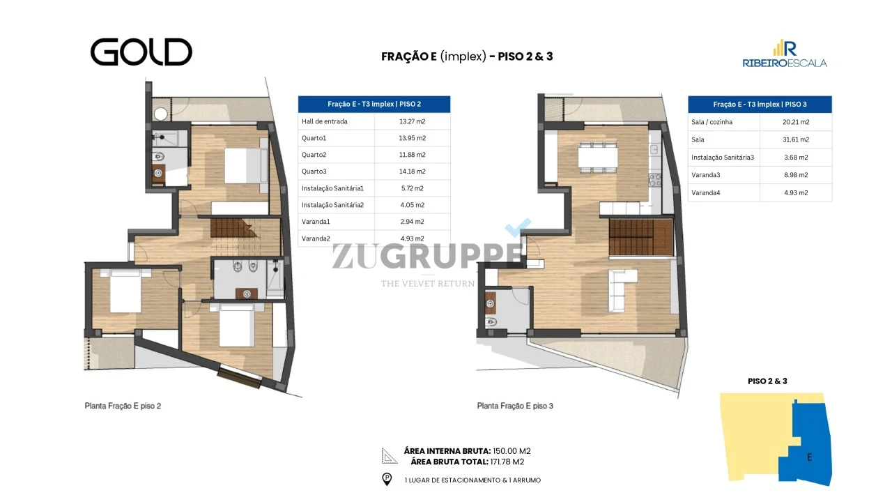 Apartamento T3 para Venda em Glória e Vera Cruz Foto 3