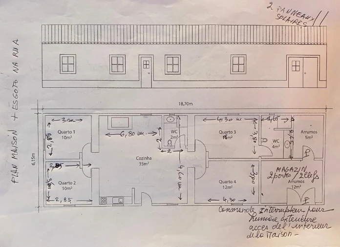 Moradia T4 para Venda em Colos Planta 2