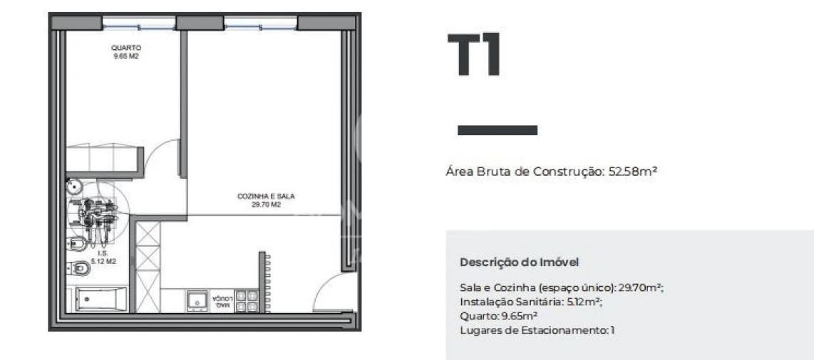 Apartamento T1 para Venda em Valongo Foto 26