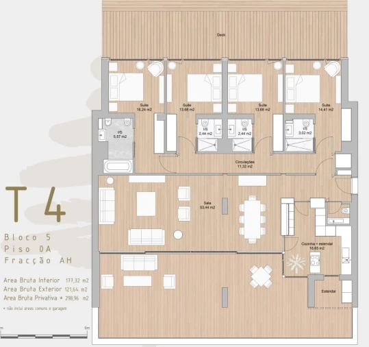 Apartamento T4 para Venda em Marvila Planta 1