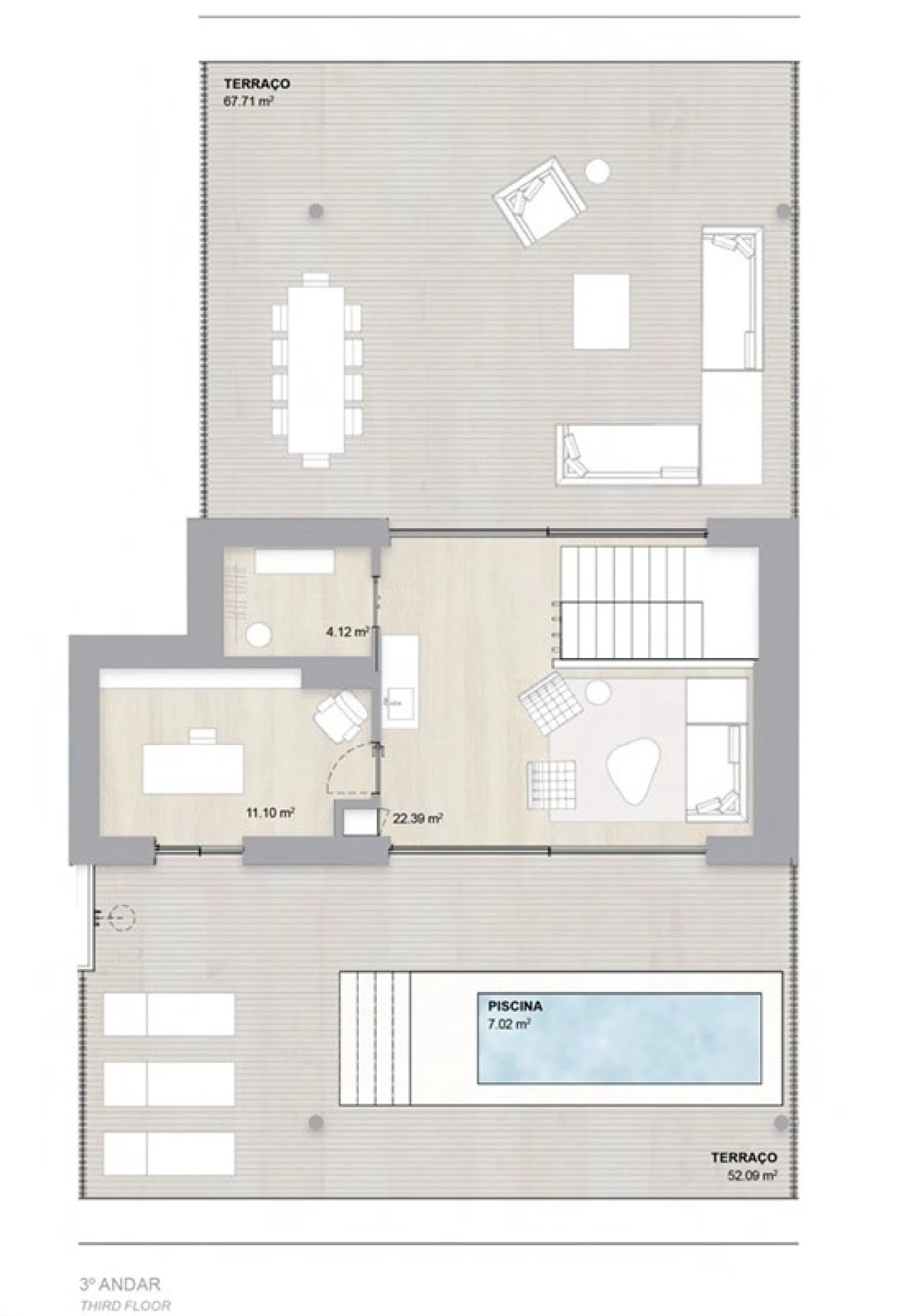 Apartamento T3 para Venda em Cedofeita, Santo Ildefonso, Sé, Miragaia, São Nicolau e Vitória Planta 2