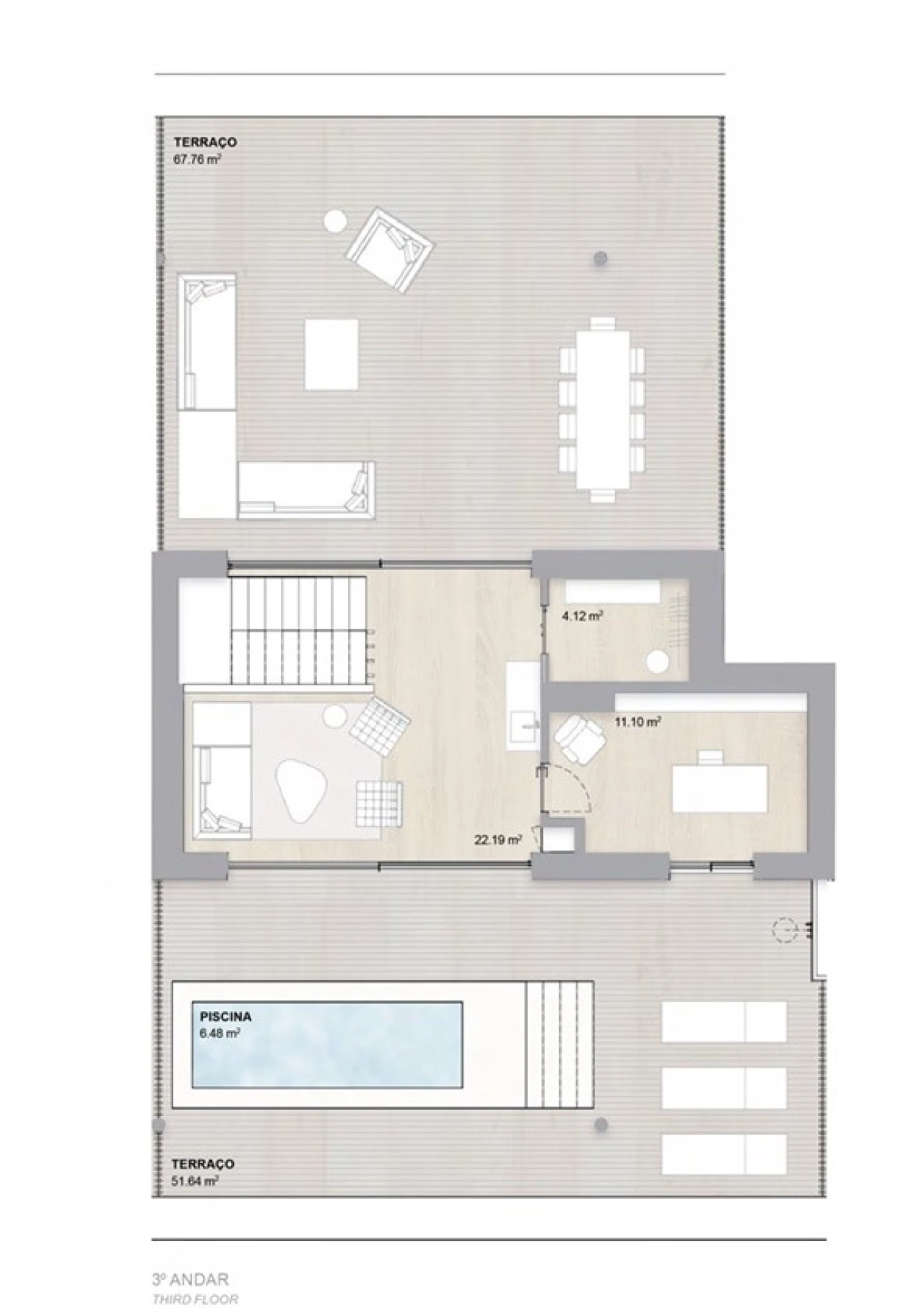 Apartamento T3 para Venda em Cedofeita, Santo Ildefonso, Sé, Miragaia, São Nicolau e Vitória Planta 2