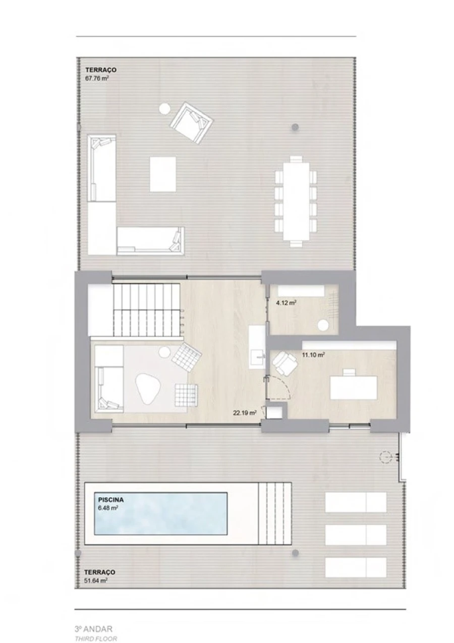 Apartamento T3 para Venda em Cedofeita, Santo Ildefonso, Sé, Miragaia, São Nicolau e Vitória Planta 2