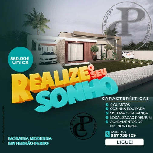 Moradia T4 para Venda em Fernao Ferro