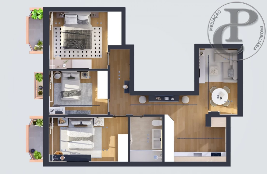 Apartamento T3 para Venda em Alto do Seixalinho, Santo André e Verderena Foto 2