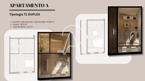 Apartamento T1 para Venda em Bonfim