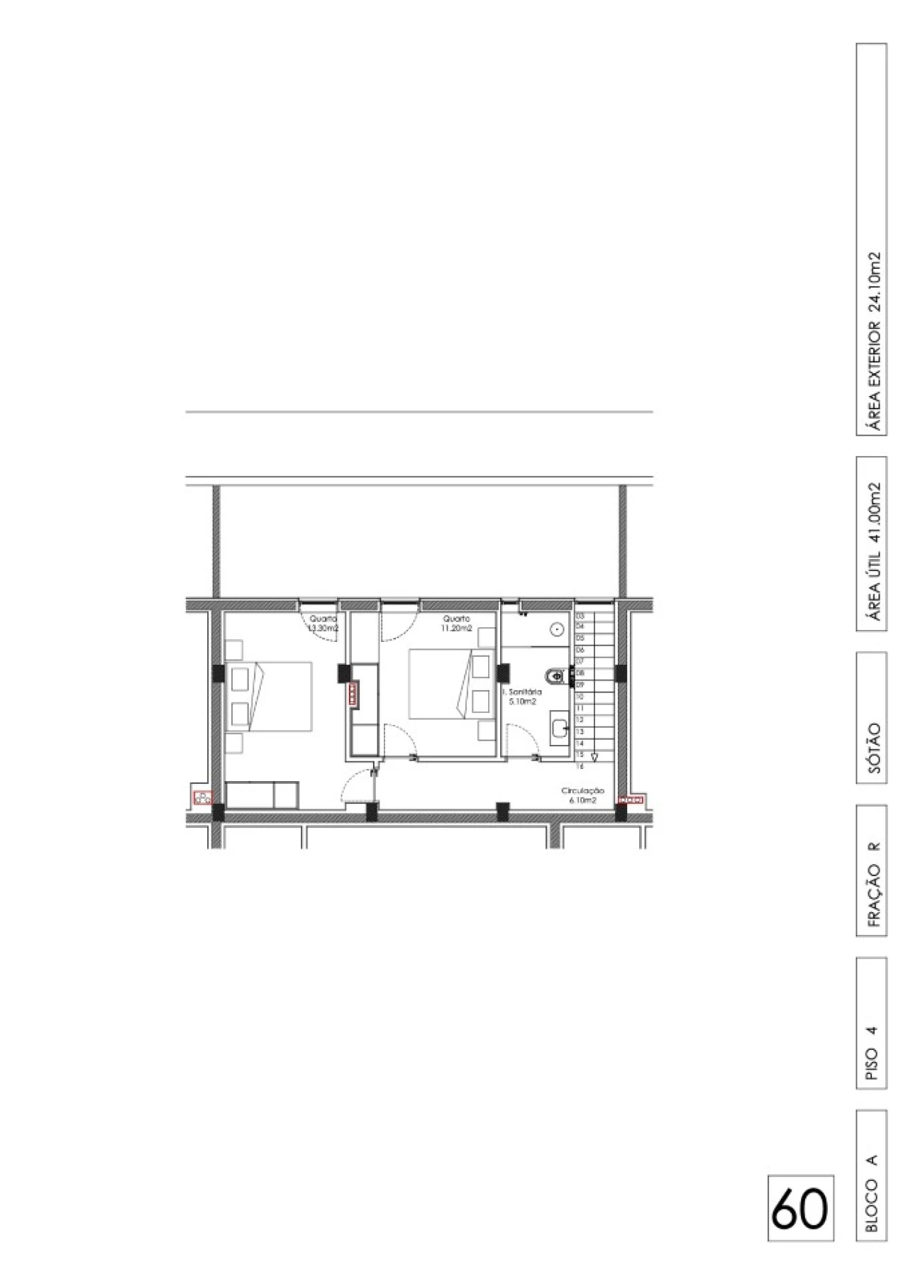 Apartamento T3 para Venda em Arca e Ponte de Lima Planta 2