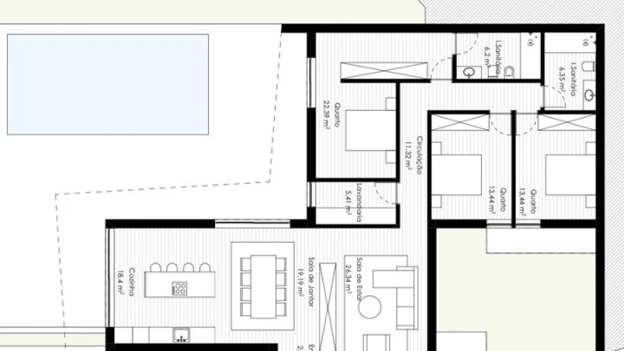 Moradia T3 para Venda em Estorãos Planta 1