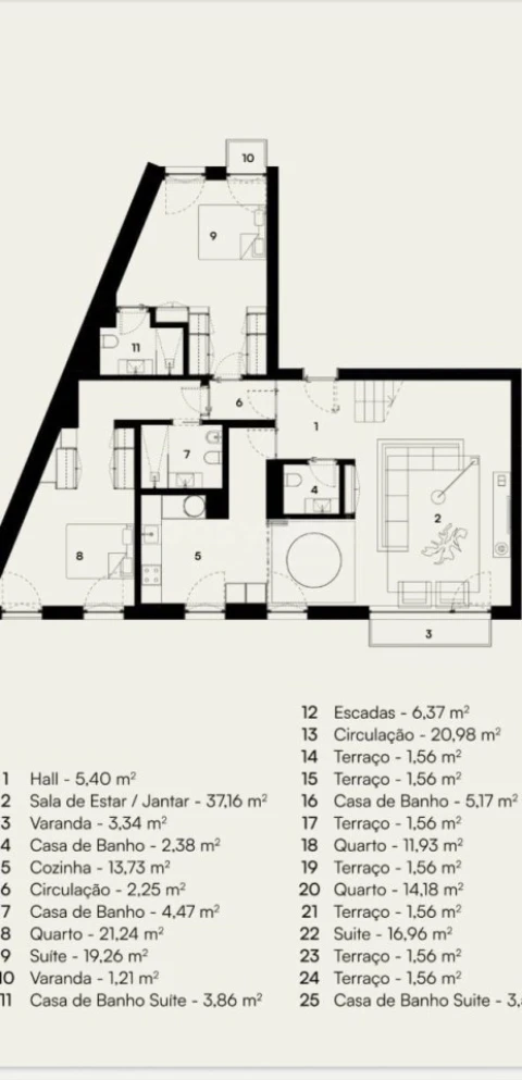 Apartamento T4 para Venda em Alcantara
