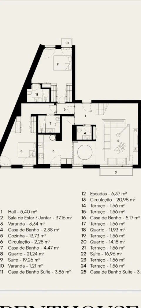 Apartamento T5 para Venda em Alcantara
