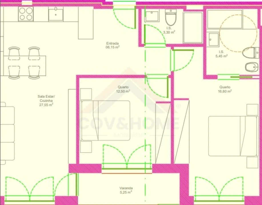 Apartamento T2 para Venda em Covilhã e Canhoso Foto 2