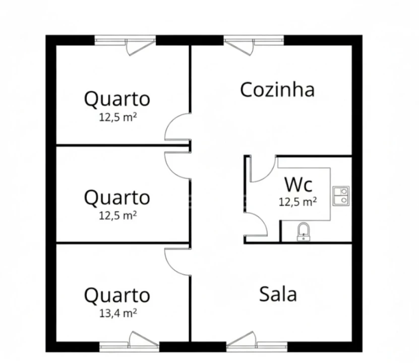 Moradia T2 para Venda em Bagunte, Ferreiró, Outeiro Maior e Parada Foto 16