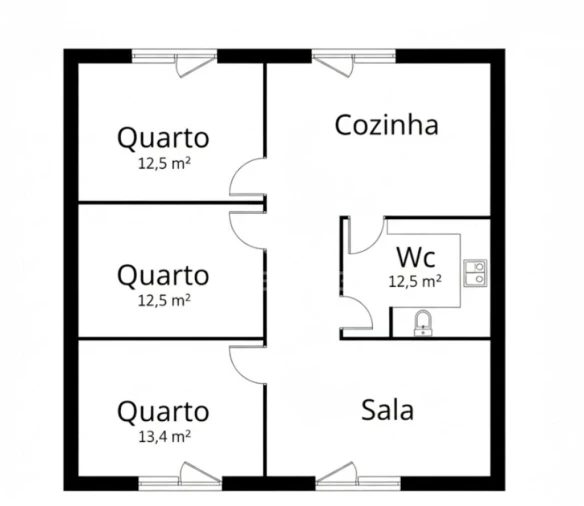 Moradia T2 para Venda em Bagunte, Ferreiró, Outeiro Maior e Parada Foto 16