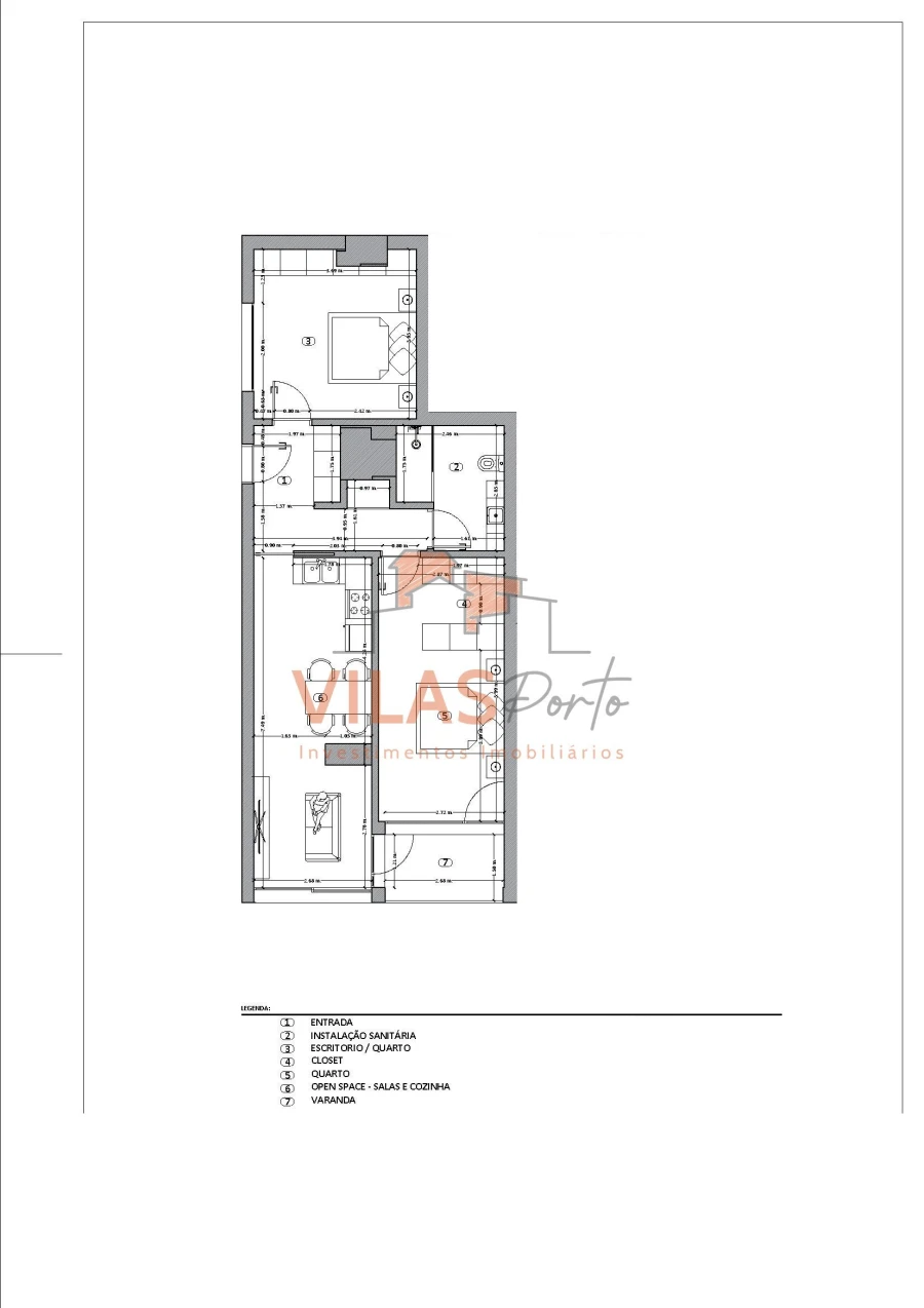 Apartamento T2 para Venda em Paços de Ferreira Foto 4