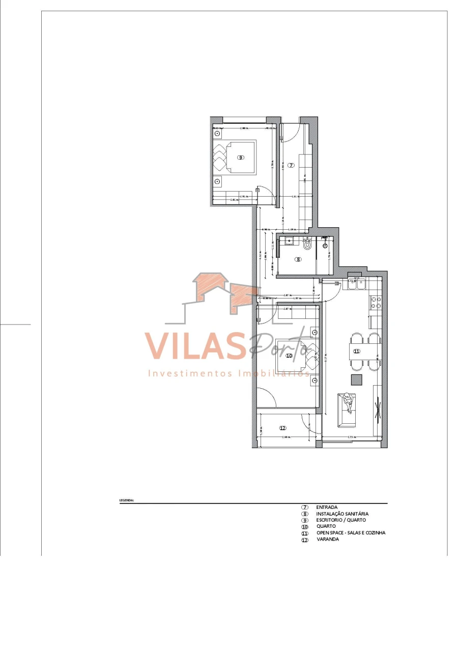 Apartamento T1 para Venda em Paços de Ferreira Foto 4