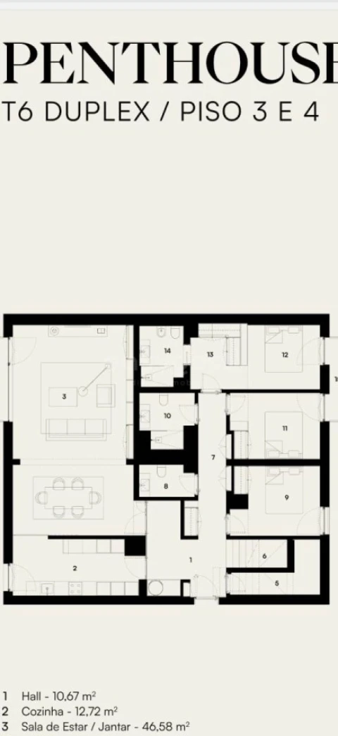 Apartamento T6 para Venda em Alcantara
