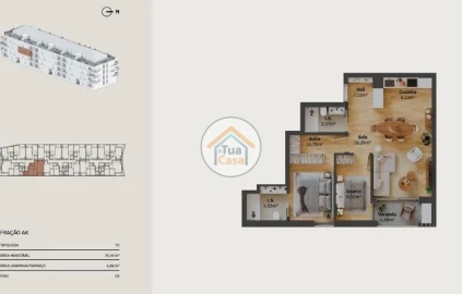 Apartamento T2 para Venda em Requeixo, Nossa Senhora de Fátima e Nariz