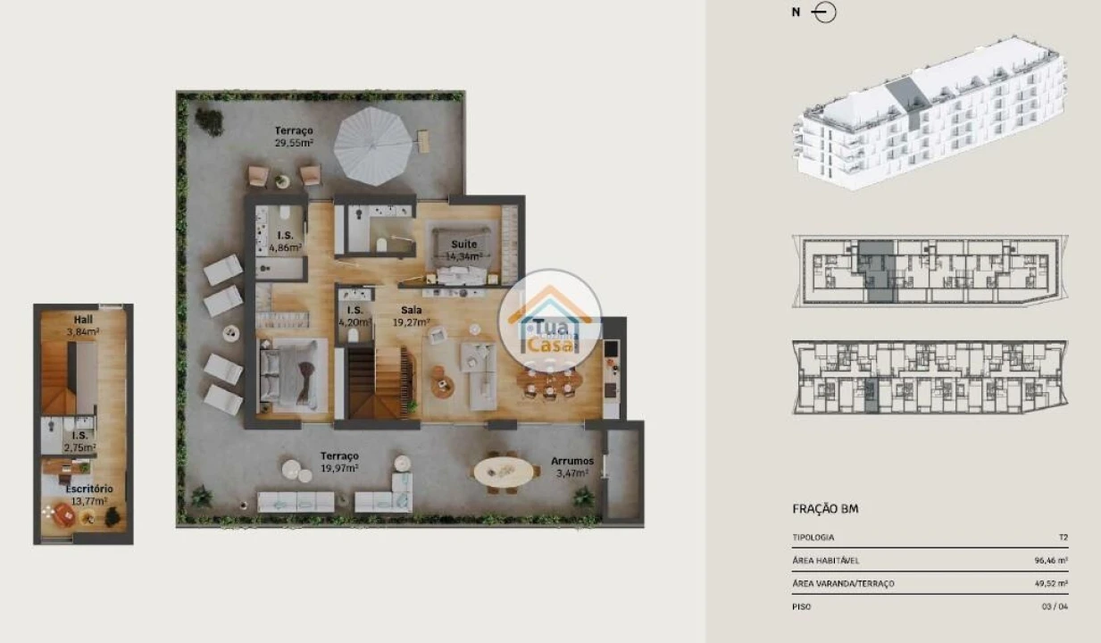 Apartamento T2 para Venda em Requeixo, Nossa Senhora de Fátima e Nariz Foto 20