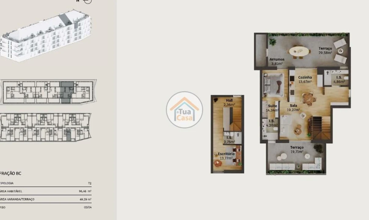 Apartamento T2 para Venda em Requeixo, Nossa Senhora de Fátima e Nariz Foto 20