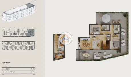 Apartamento T3 para Venda em Requeixo, Nossa Senhora de Fátima e Nariz