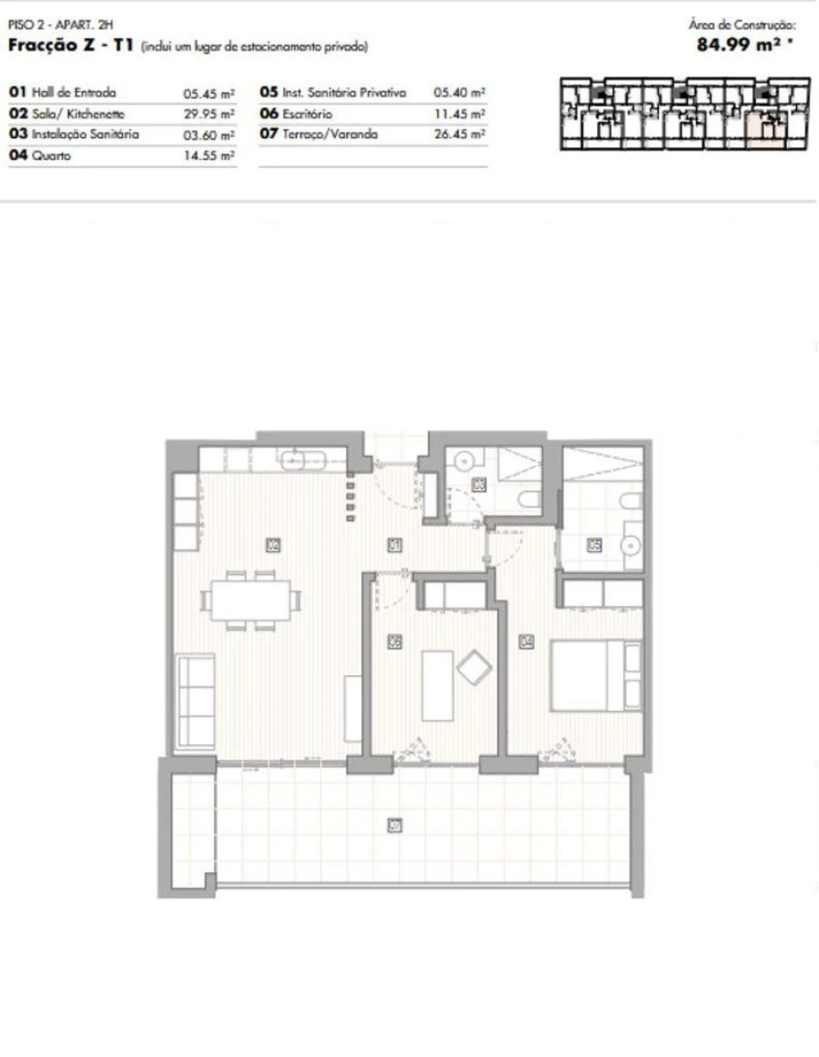 Apartamento T1 para Venda em Lagos (São Sebastião e Santa Maria) Foto 12