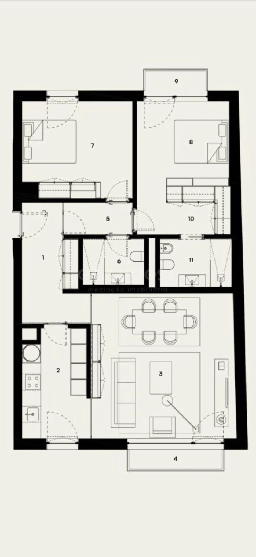 Apartamento T2 para Venda em Alcantara Foto 3