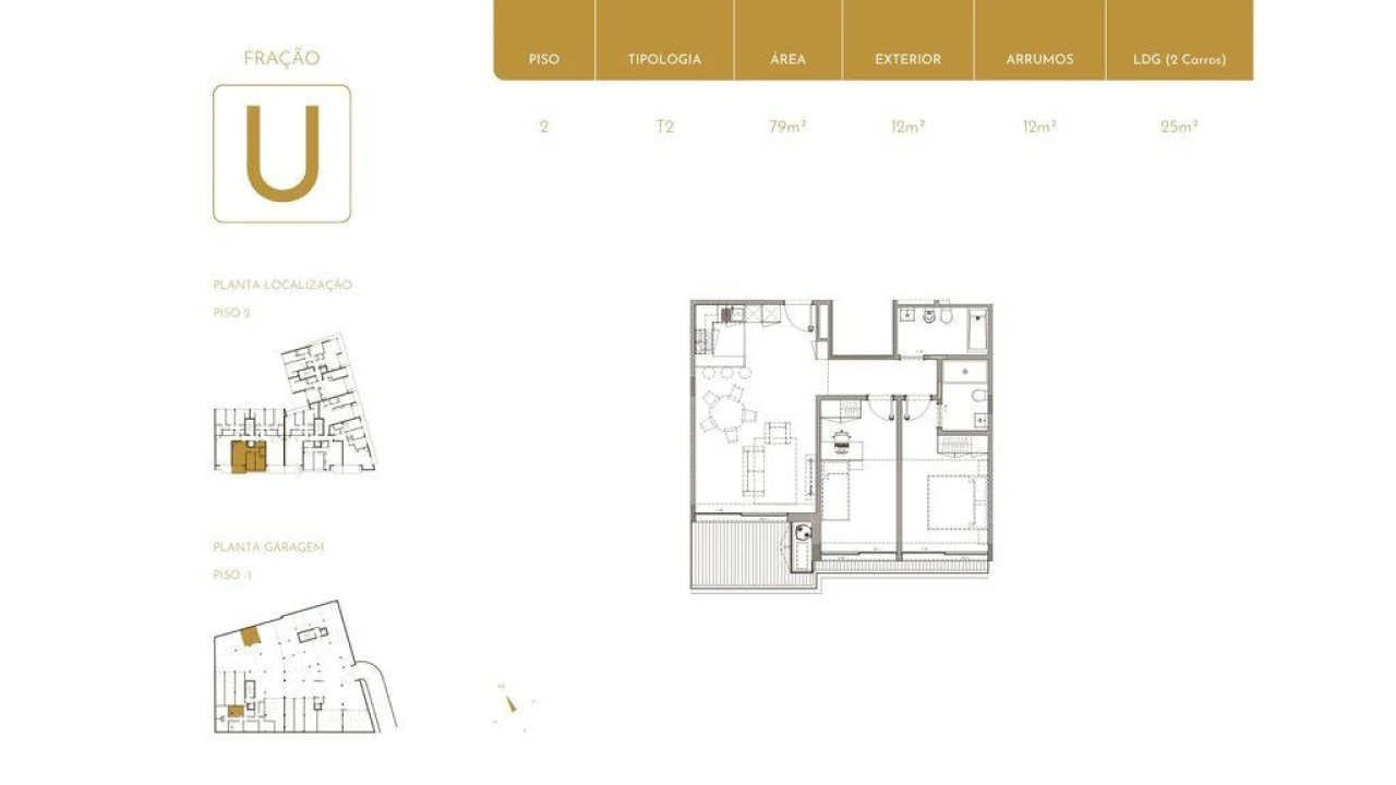 Apartamento T2 para Venda em São Felix da Marinha Foto 25