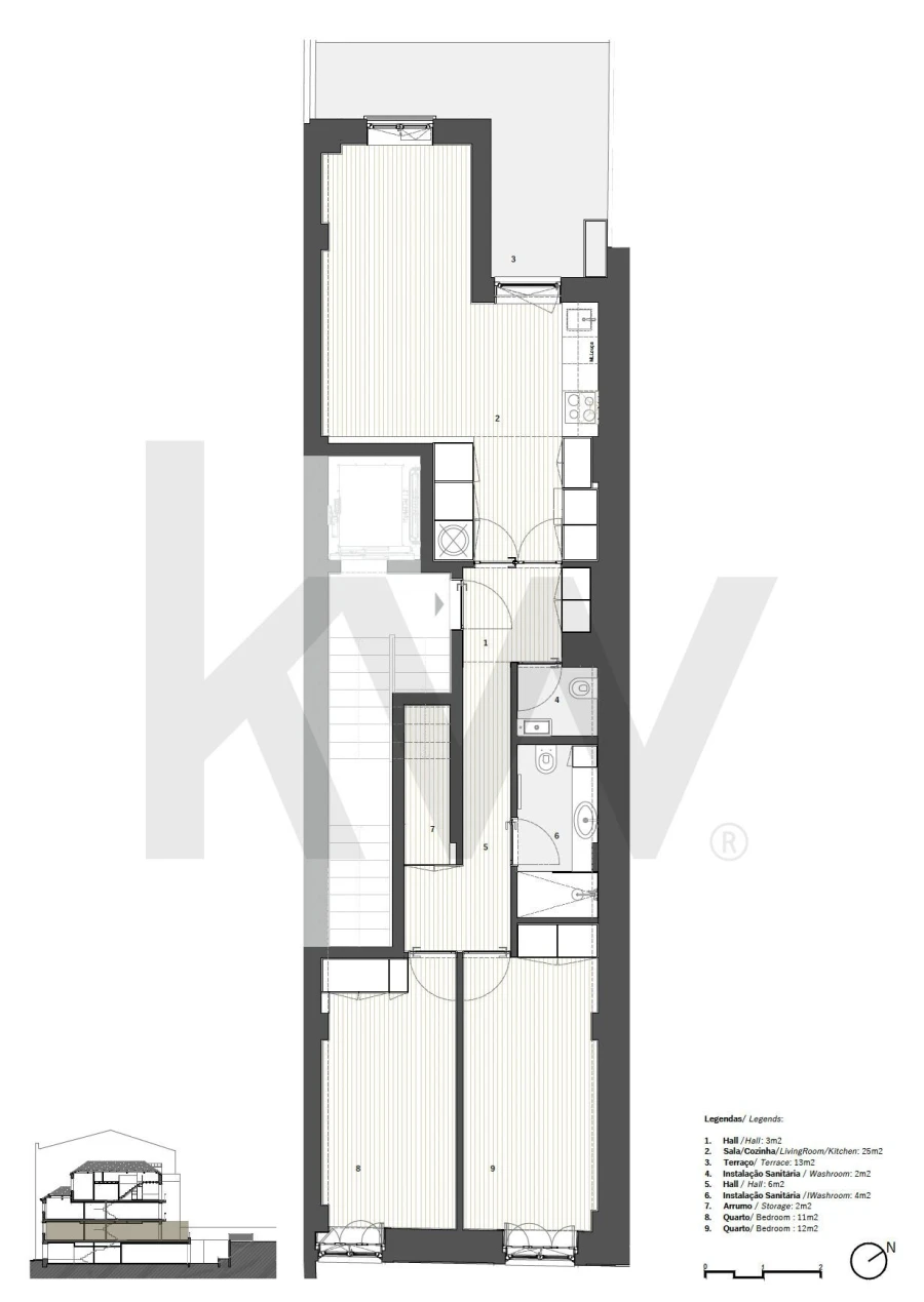 Apartamento T2 para Venda em Cedofeita, Santo Ildefonso, Sé, Miragaia, São Nicolau e Vitória Foto 34