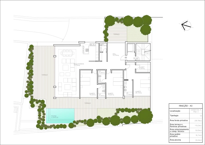 Apartamento T3 para Venda em Cascais e Estoril Planta 1
