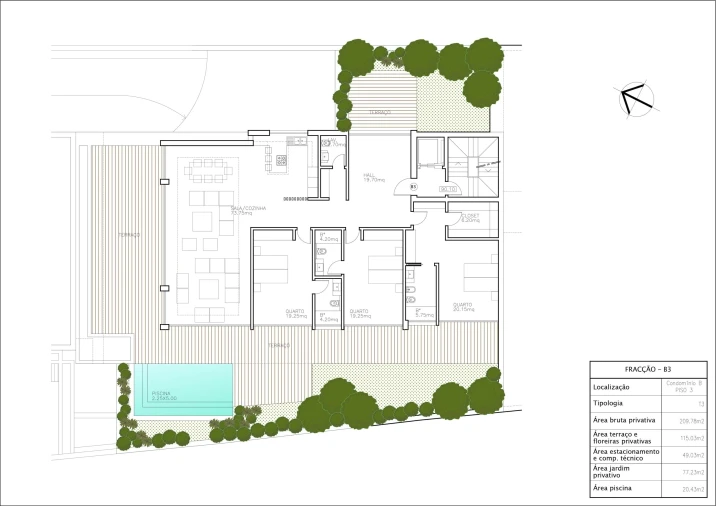 Apartamento T3 para Venda em Cascais e Estoril Planta 1