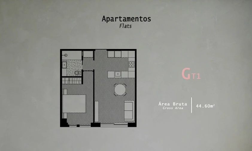 Apartamento T1 para Venda em Cedofeita, Santo Ildefonso, Sé, Miragaia, São Nicolau e Vitória Planta 1